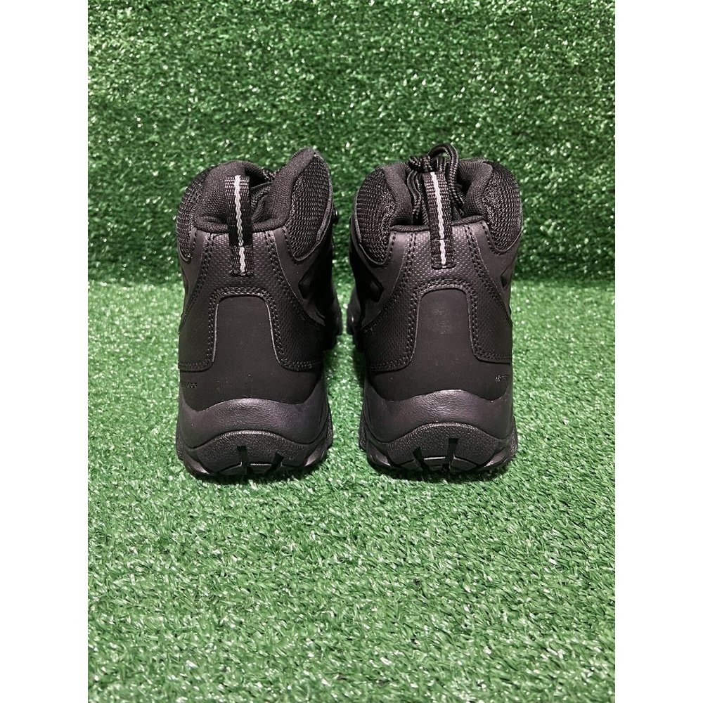 Columbia Mens Newton Ridge Plus II Waterproof Hiking Boots Classic Leather Black - Picture 8 of 9